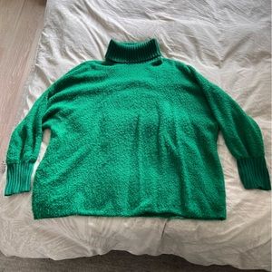 Offline by Aerie Chillside Turtleneck Sweater Green Alpine XXL